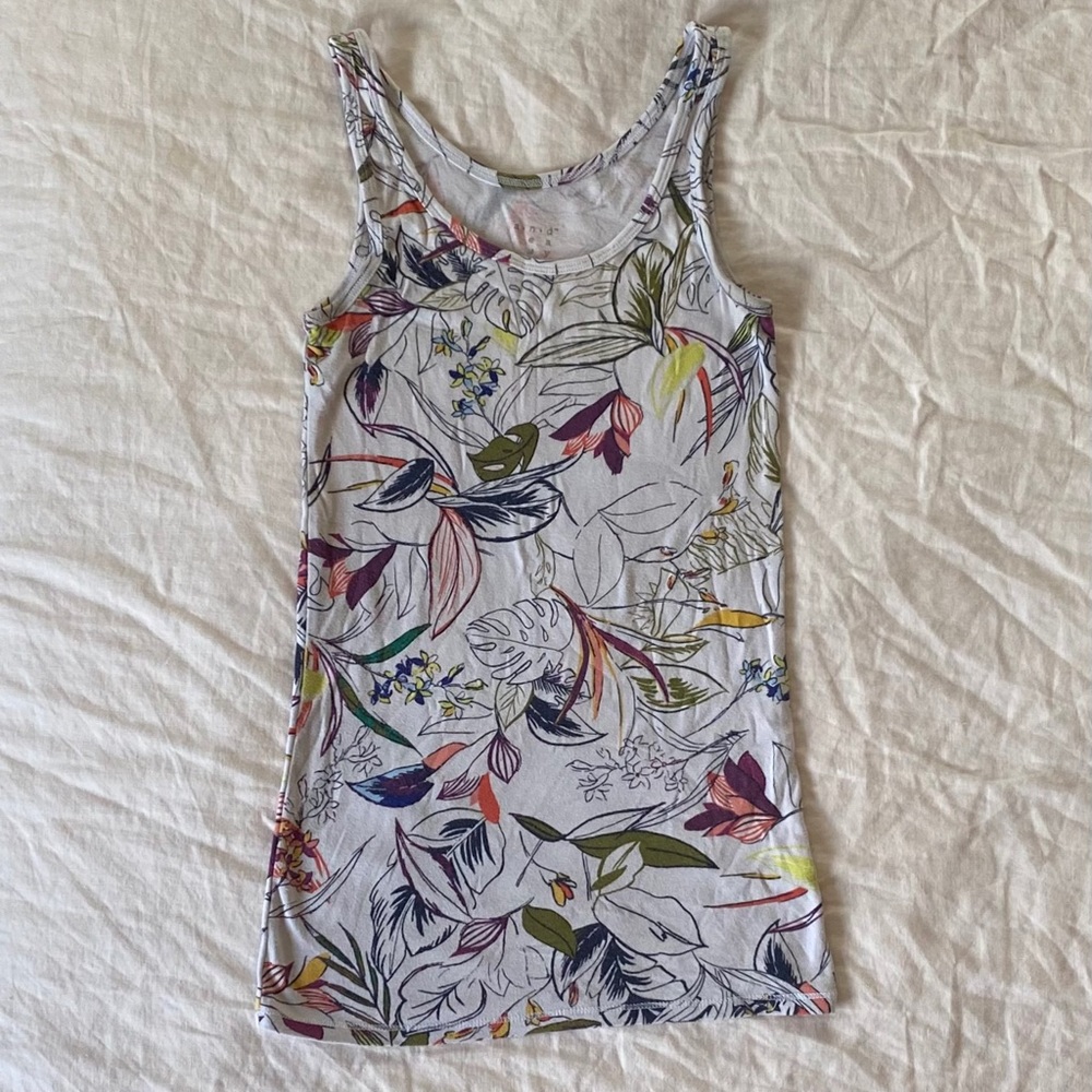 And A New Day Floral Tank Top